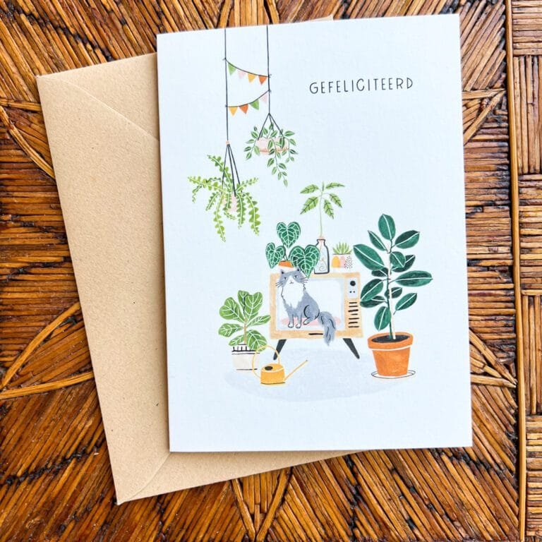 Wenskaart Gefeliciteerd!