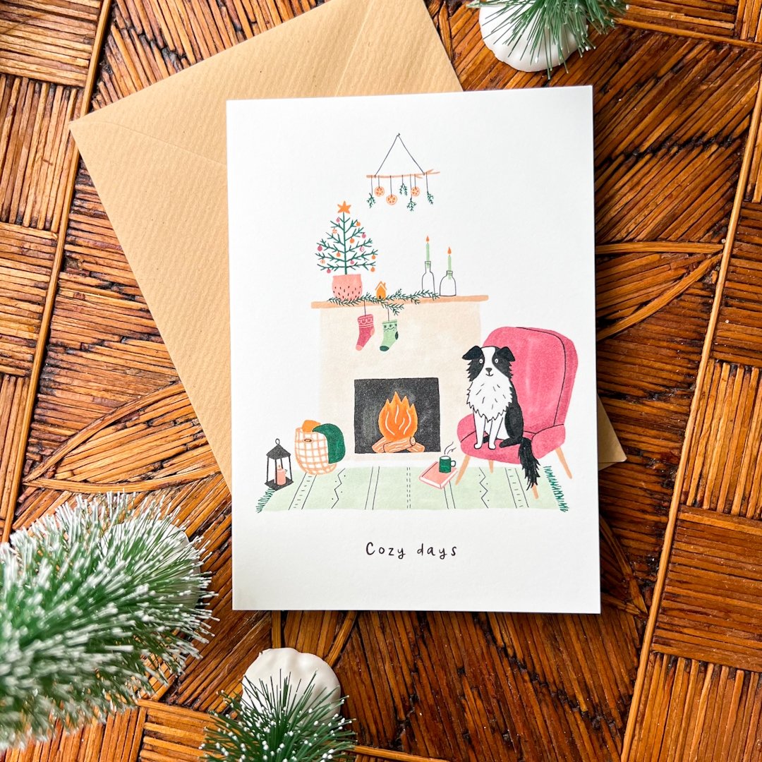 Kerstkaart Cozy Days Hond