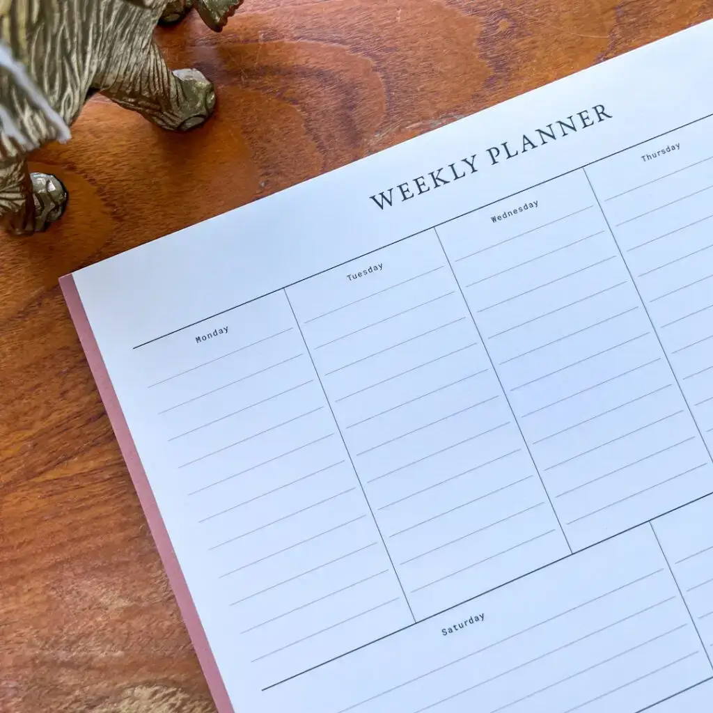 een goede weekplanning