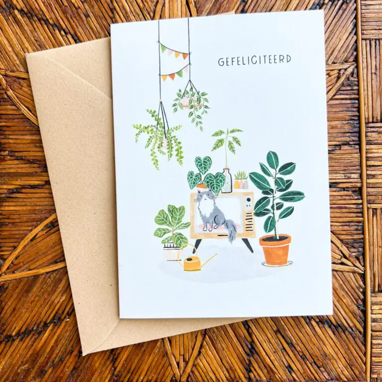 Wenskaart Gefeliciteerd! | Studio Kuukeluus | Kaarten