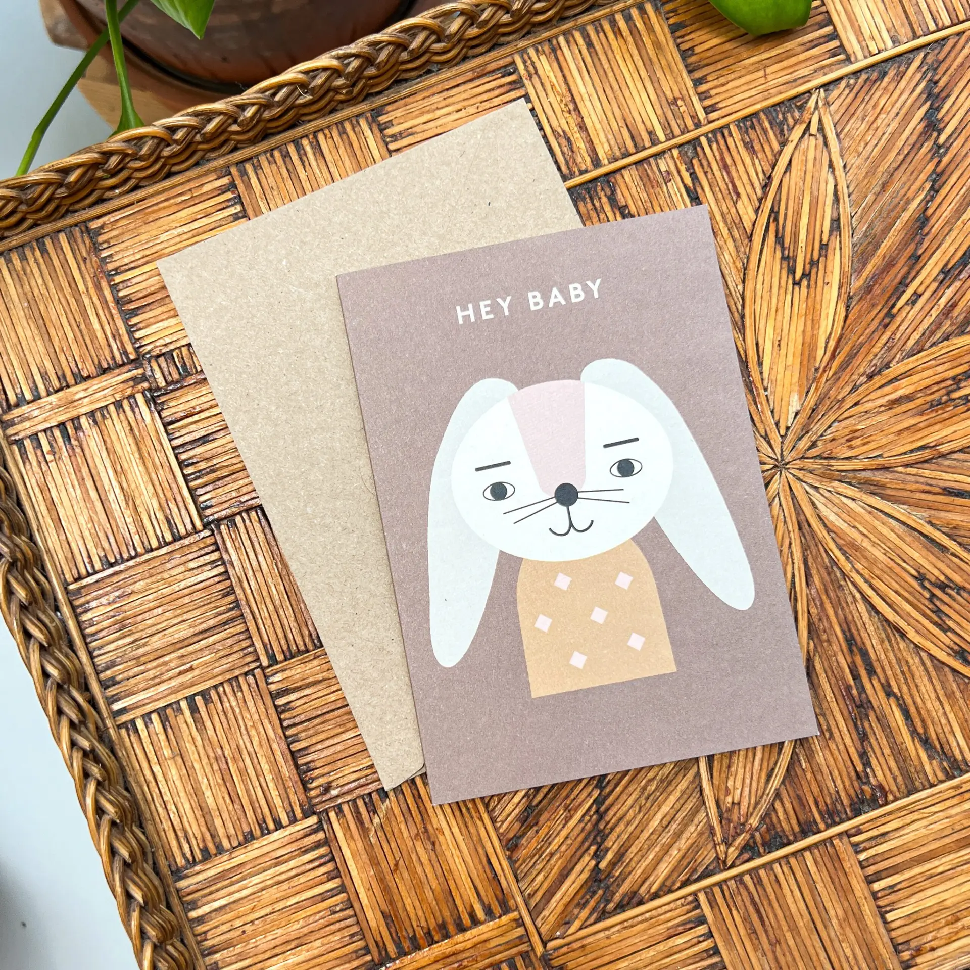 Wenskaart Hey Baby
