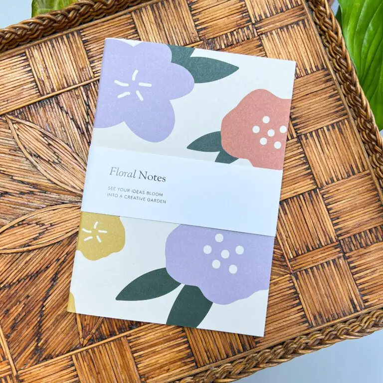 Notitieboekje Floral Beige