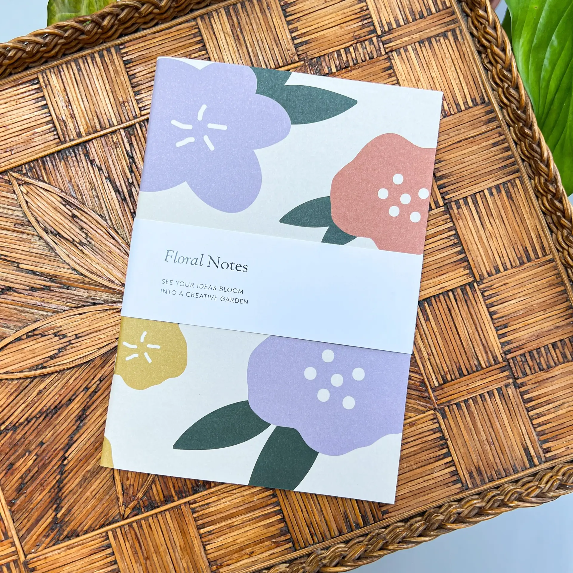 Notitieboekje Floral Beige