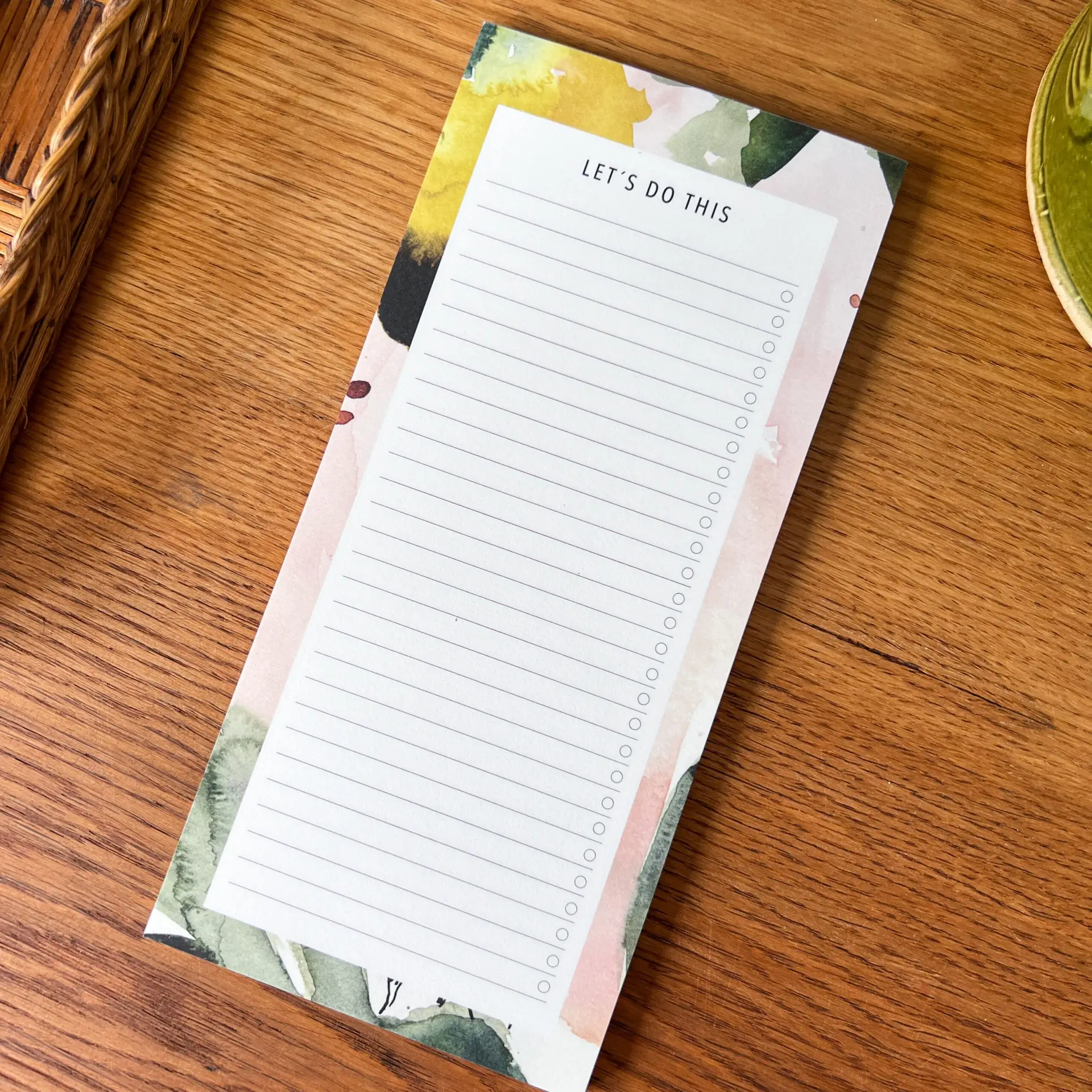 To Do Notitieblok Pastel Groen