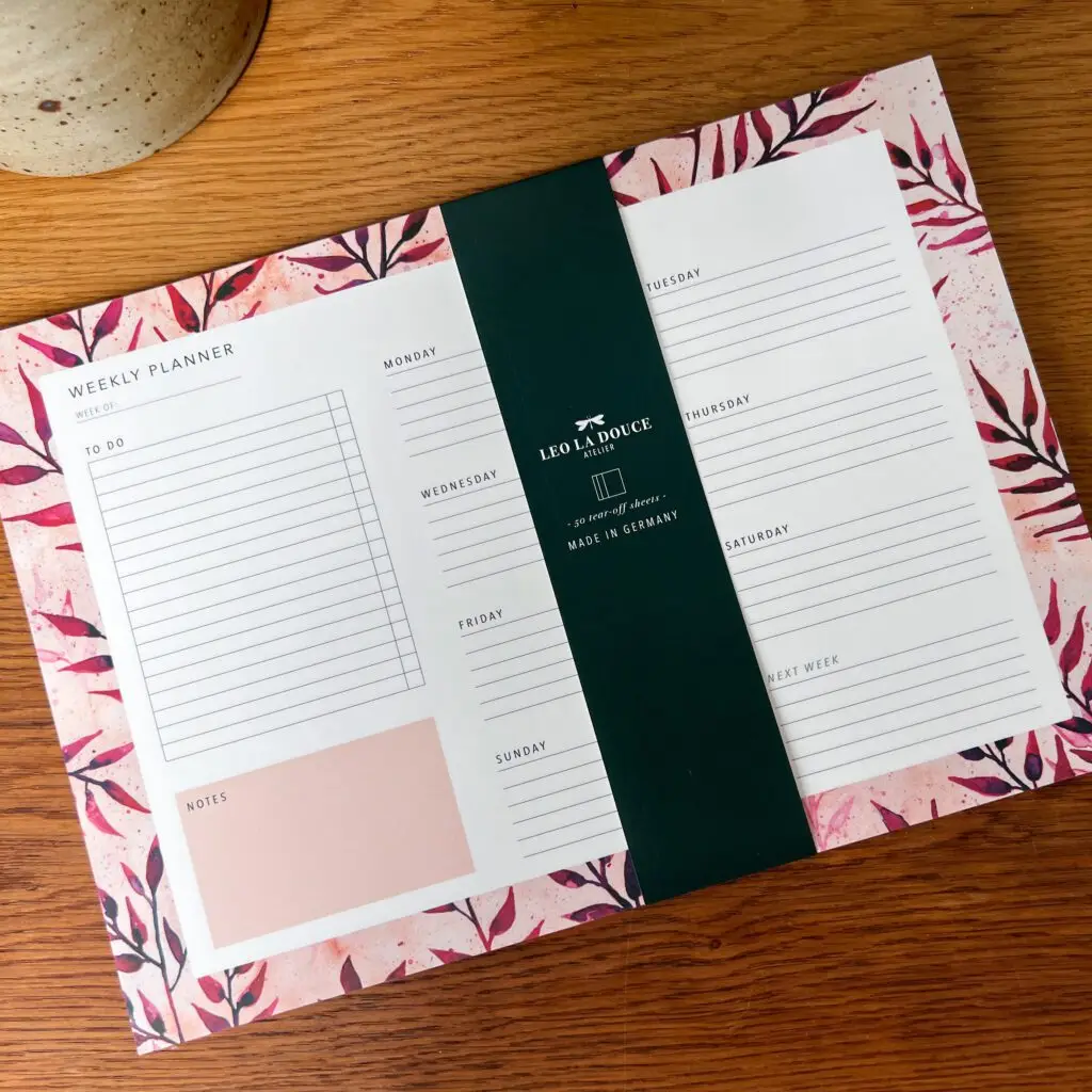 Planner voor 2026: de beste planners voor een georganiseerd jaar 3 Weekplanner Summer Leaves