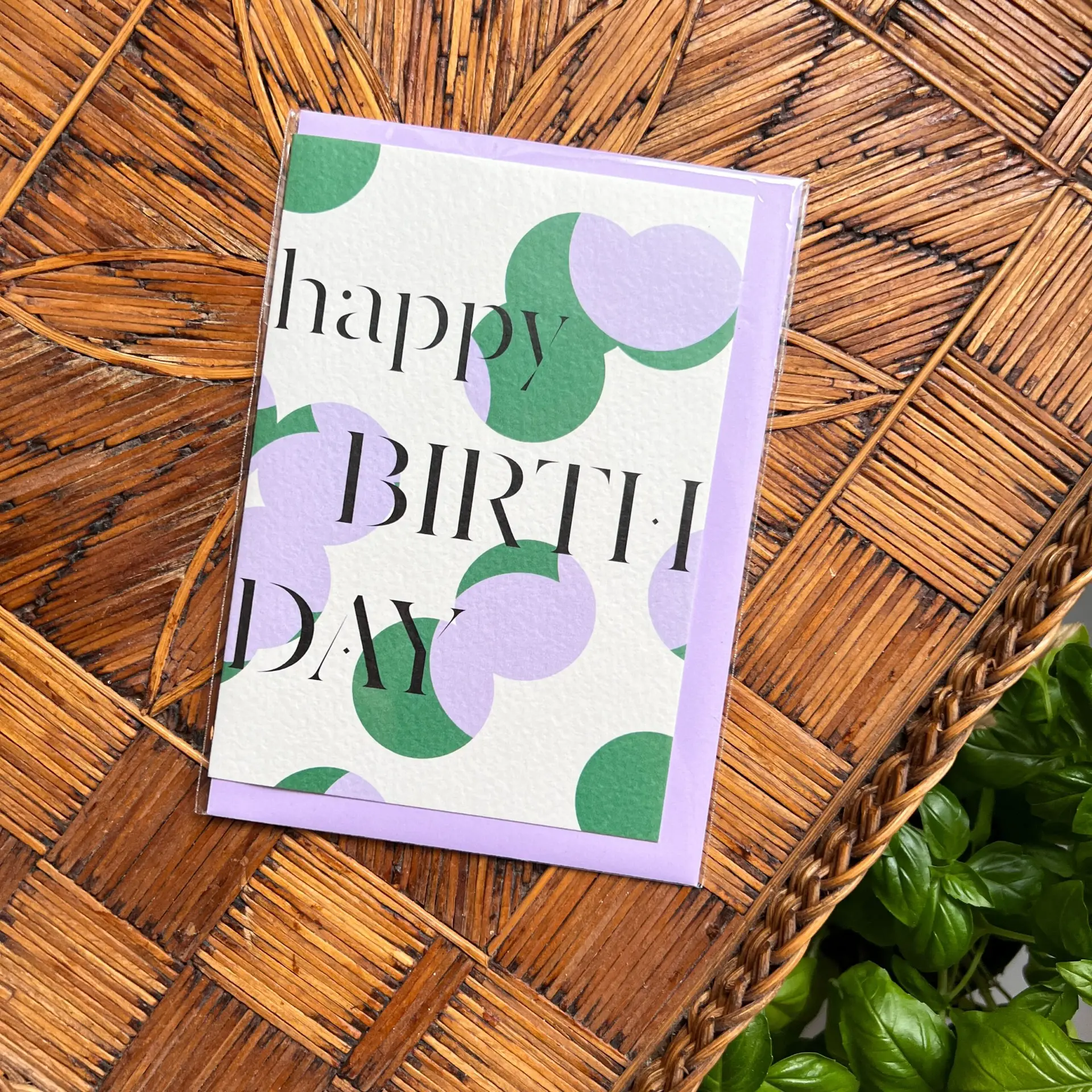 Verjaardagskaart Happy Birthday Dots