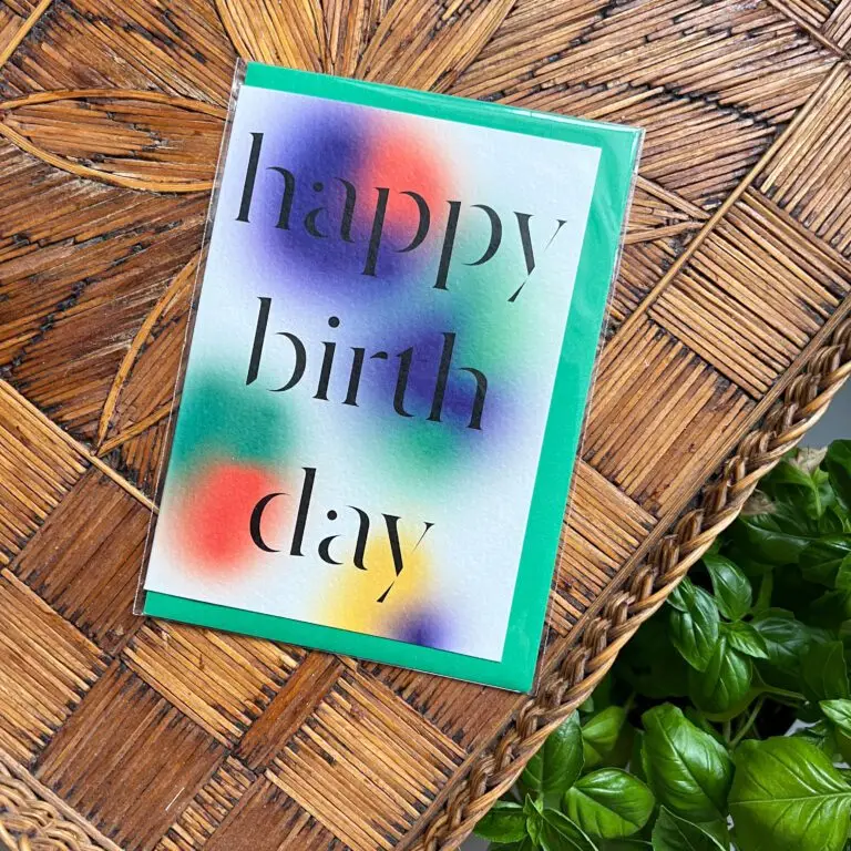 Wenskaart Happy Birhtday