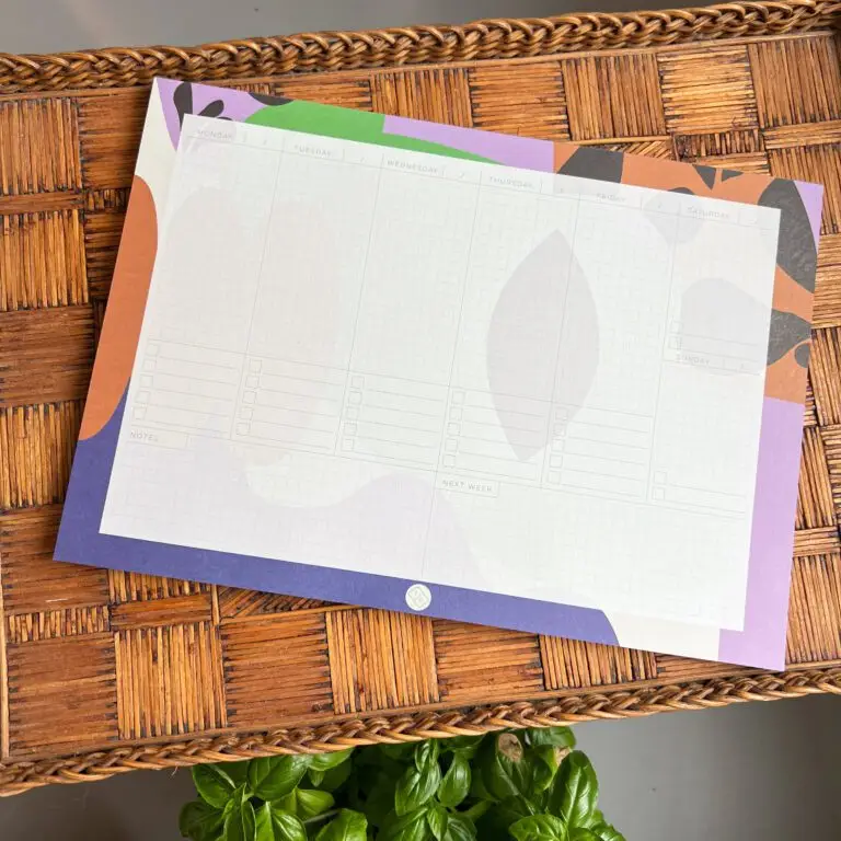 Weekplanner ongedateerd