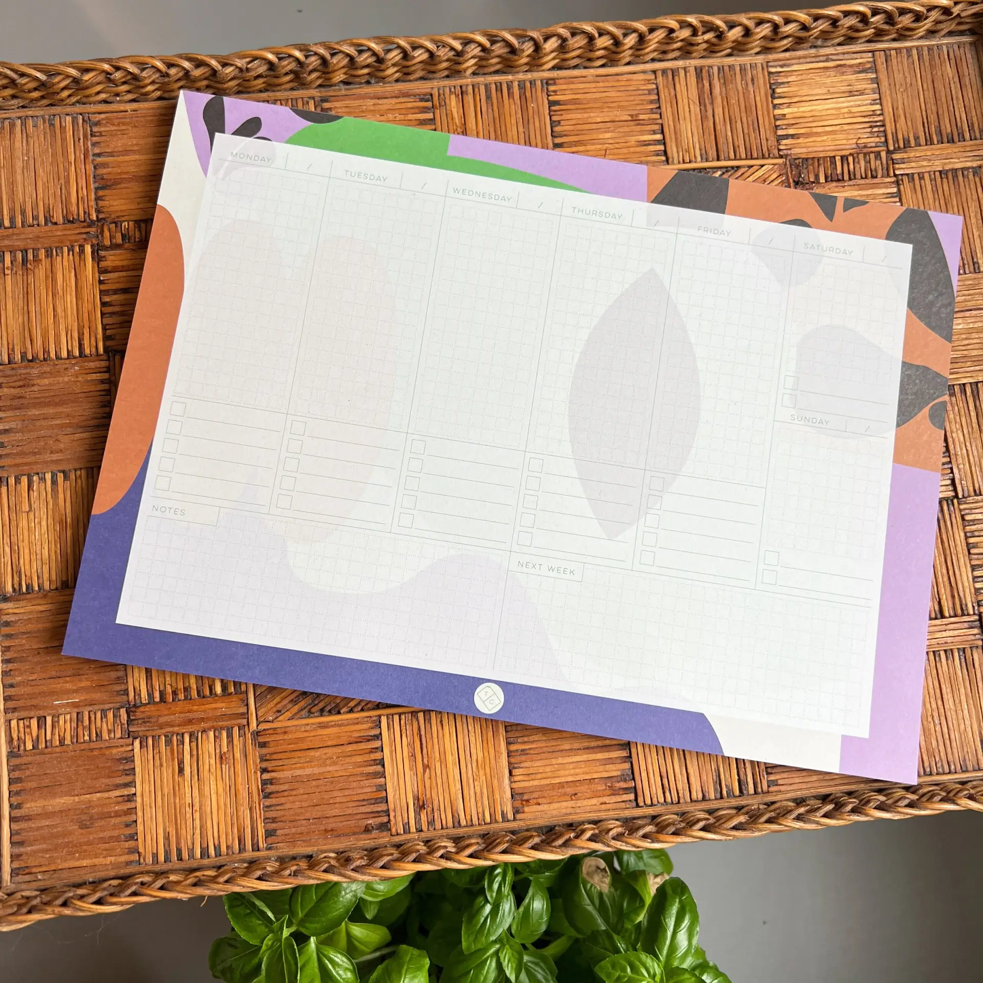 Weekplanner ongedateerd