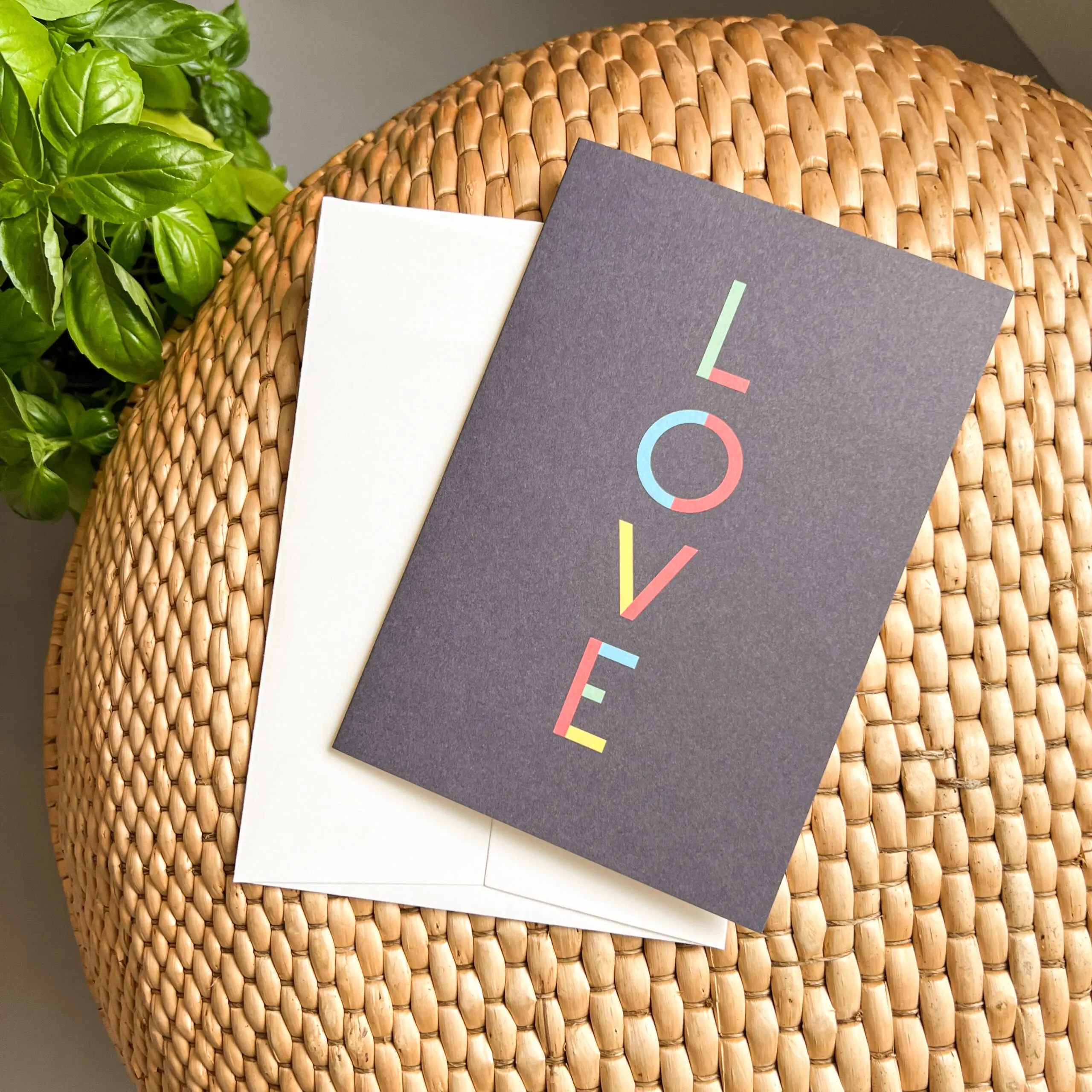 Wenskaart Lucky Letters Love