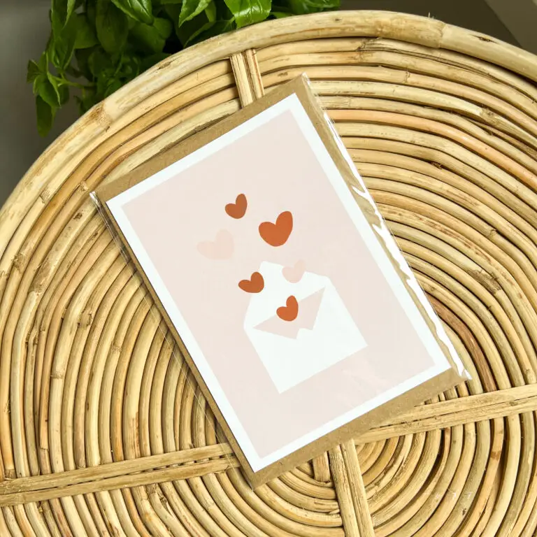 Wenskaart Liefdesbrief met Hartjes | Valentijnskaart teksten