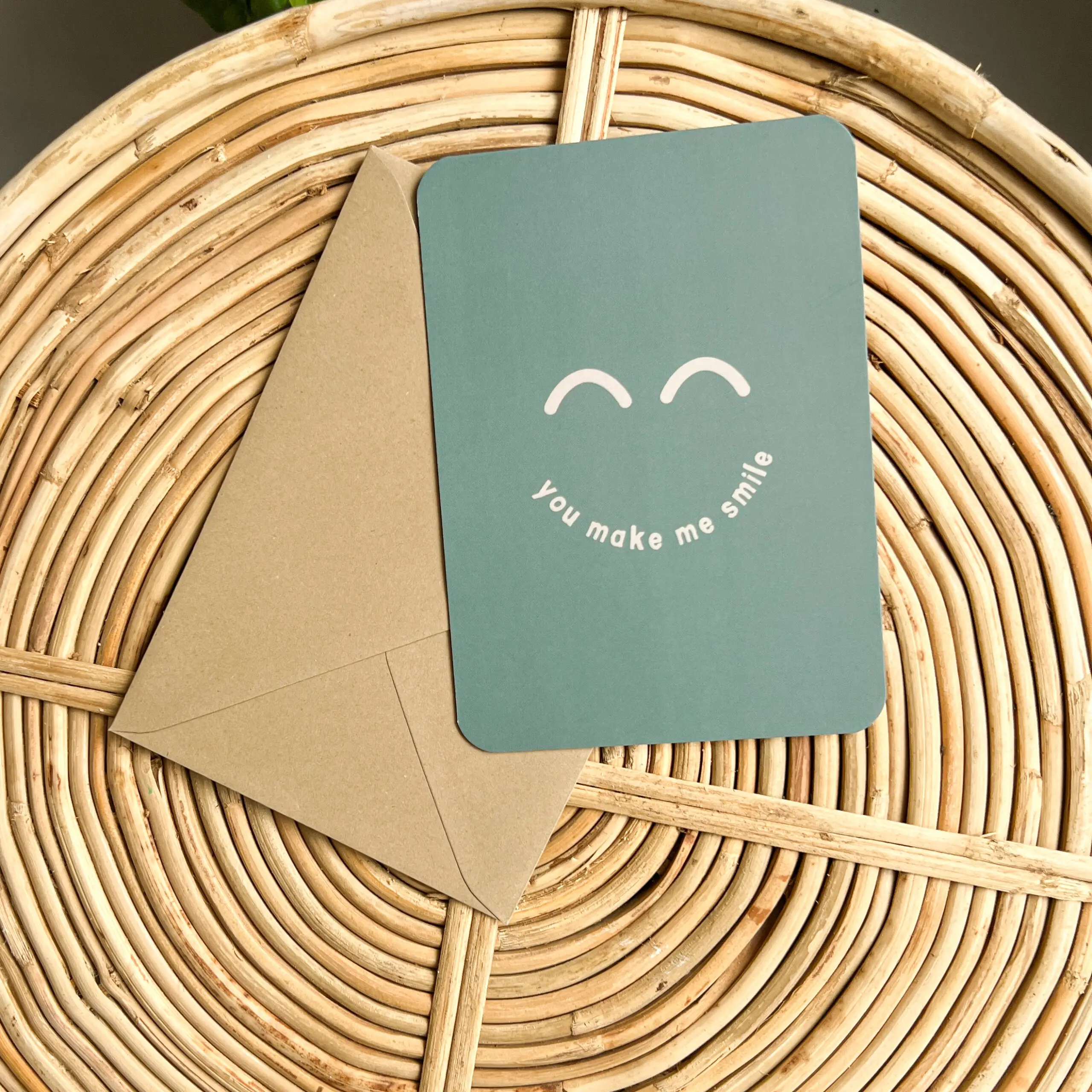 Wenskaart You Make Me Smile