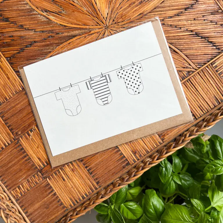 Wenskaart Baby Rompers