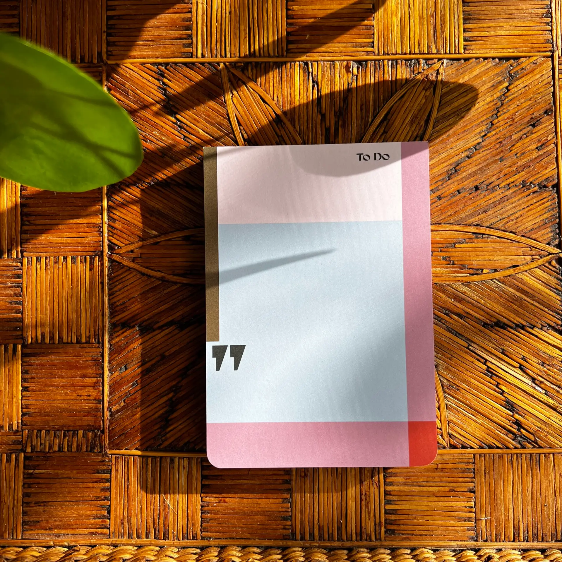 Notitieboekje in grafisch blokstreepdesign van Fritzante Uschi Fritz