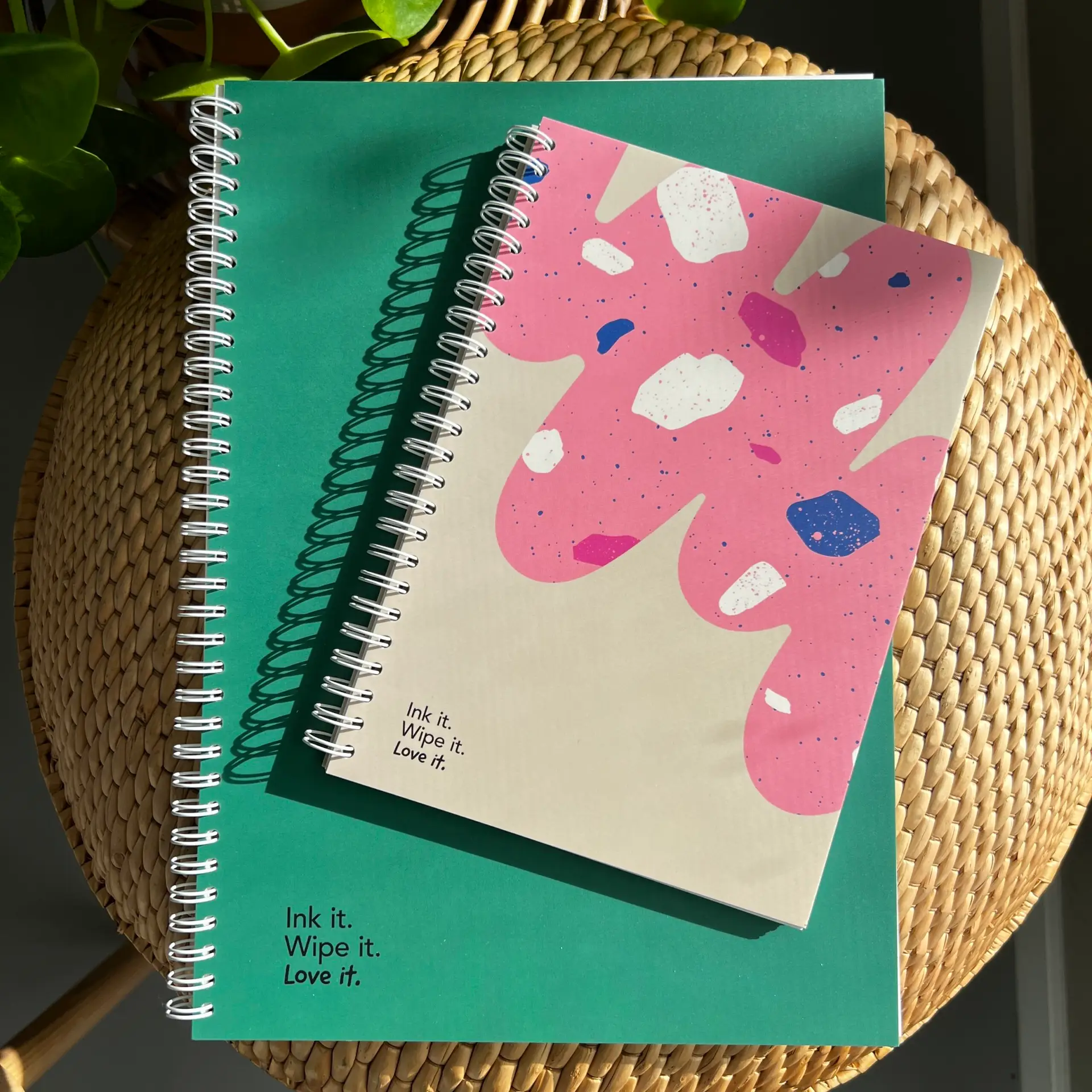 Uitwisbaar notitieboekje A5 Flamingo Desert 4 Milieuvriendelijk A5-notitieboekje met uitwisbare pagina’s
