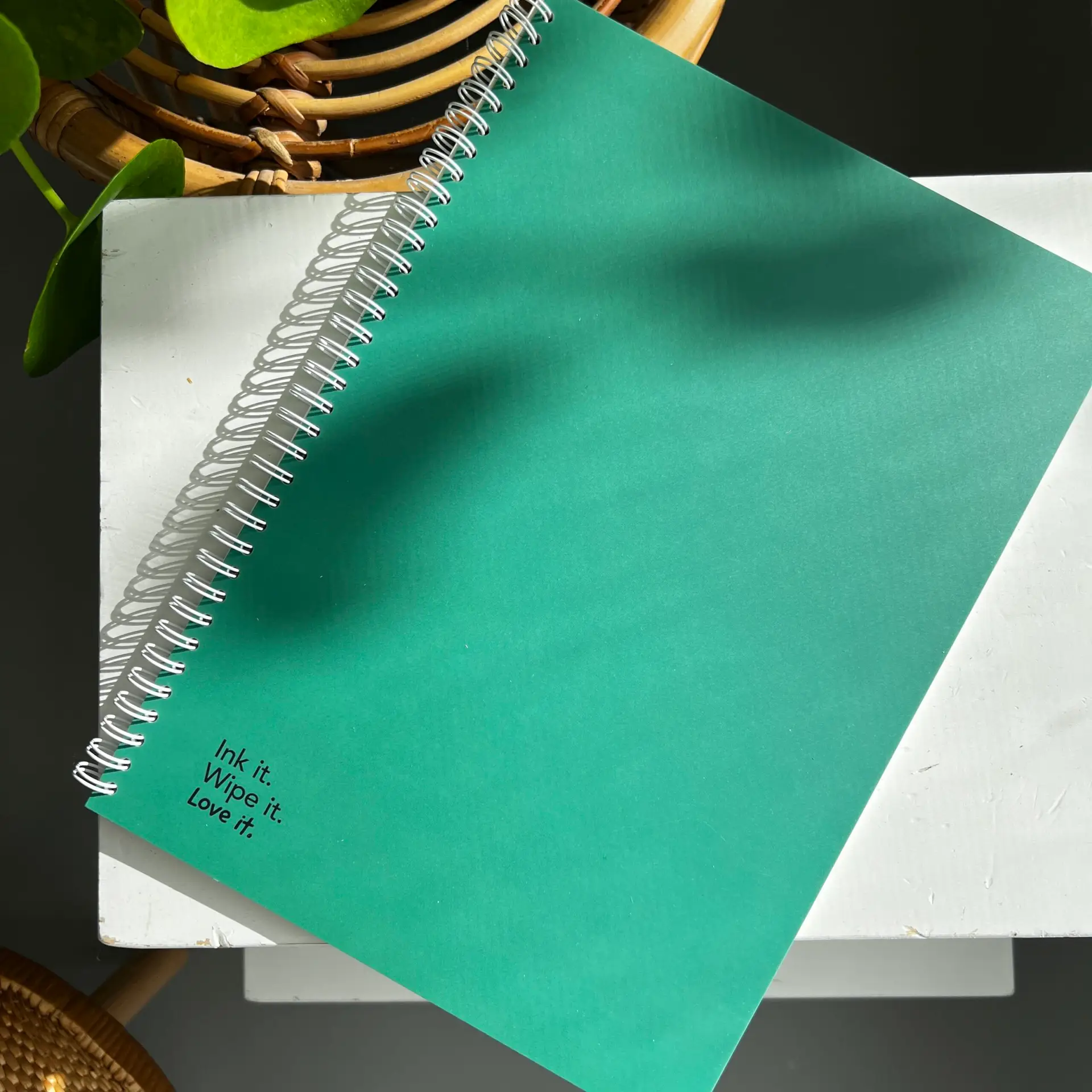 Uitwisbaar notitieboekje A4 Forrest Green van MOYU met donkergroene cover